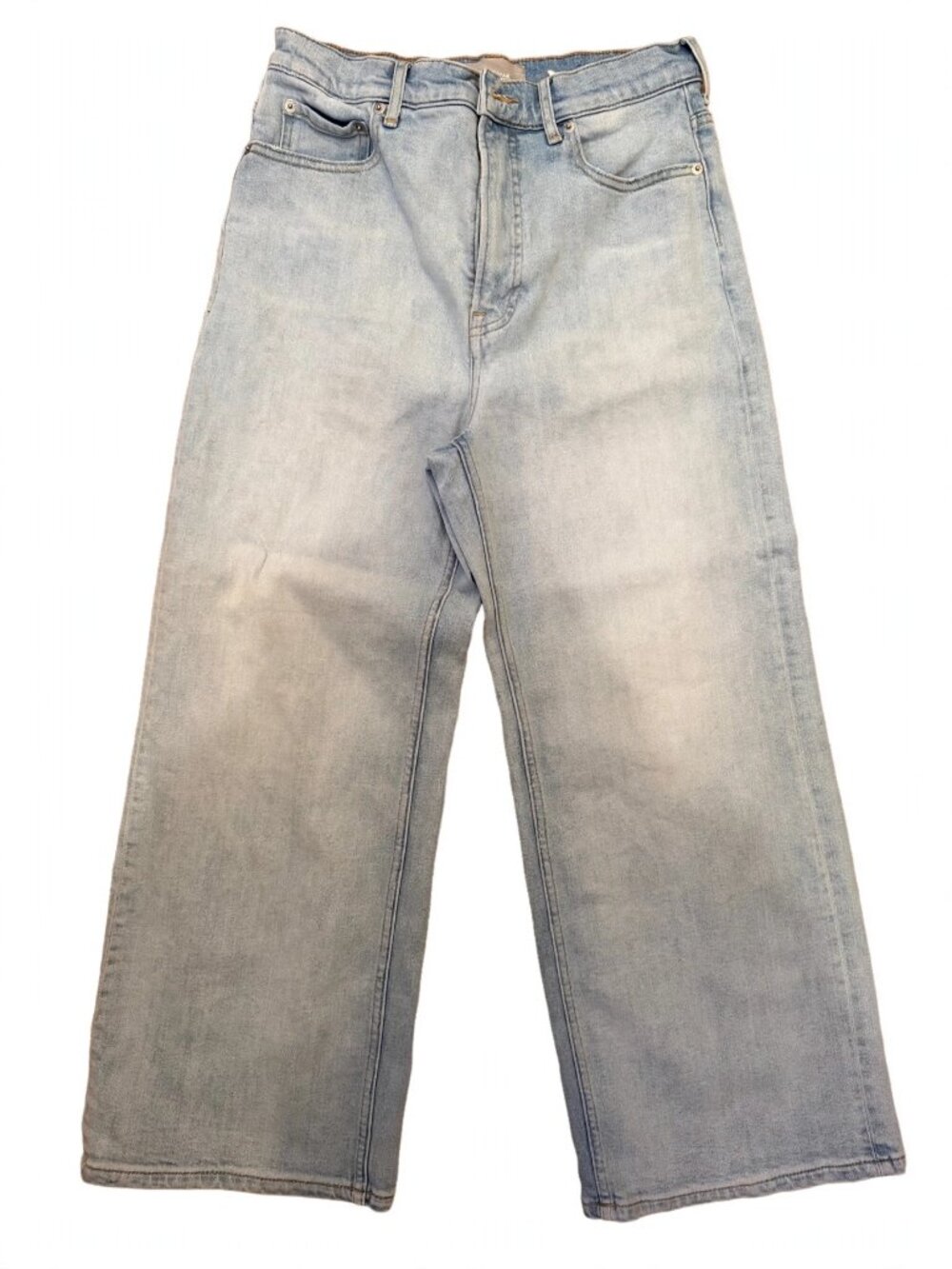 Everlane The Way-High Sailor Jean 29S Light Wash Wide Leg Made in Vietnam